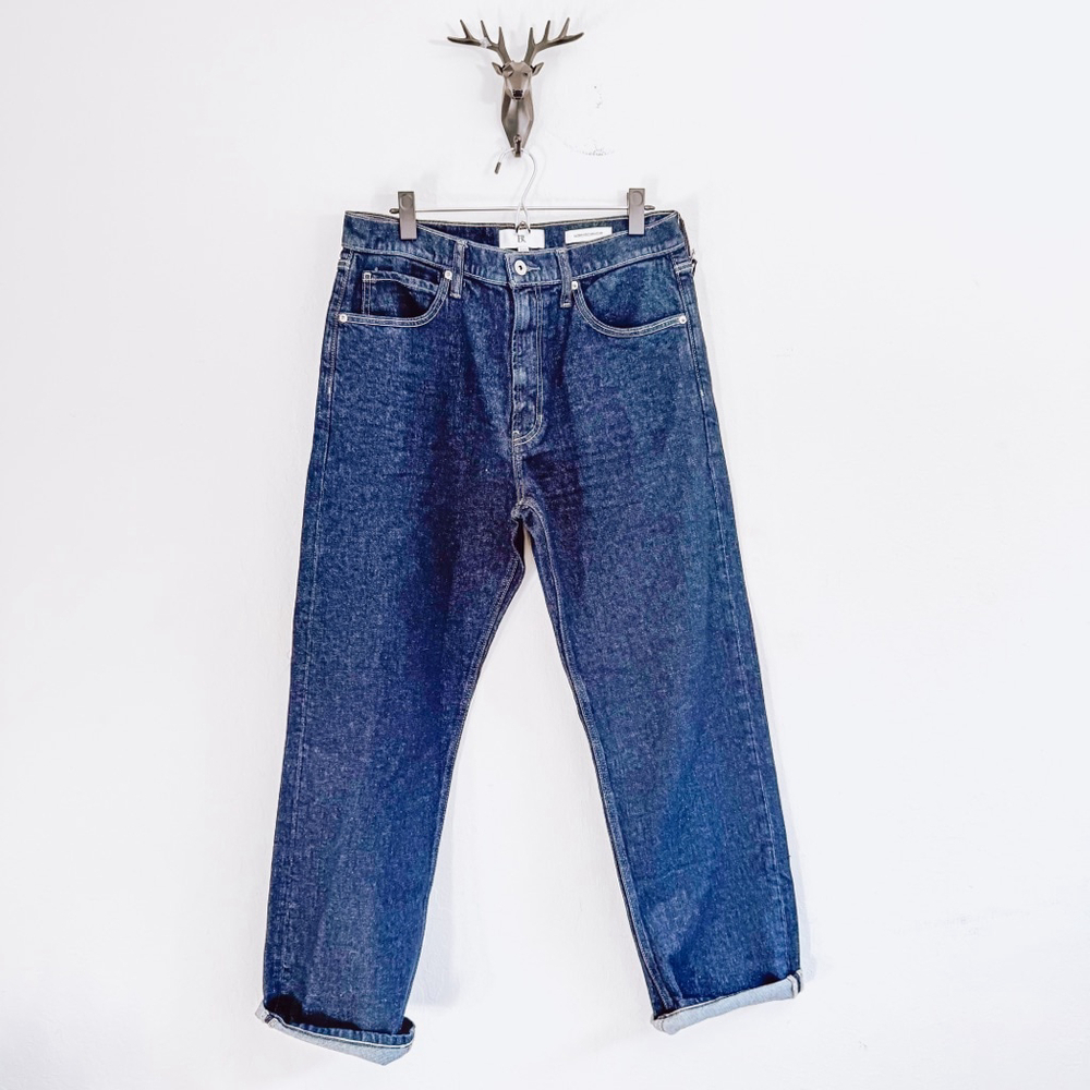 Banana Republic Men's Dark Blue Authentic Straight Jeans Size 33x30 NWT